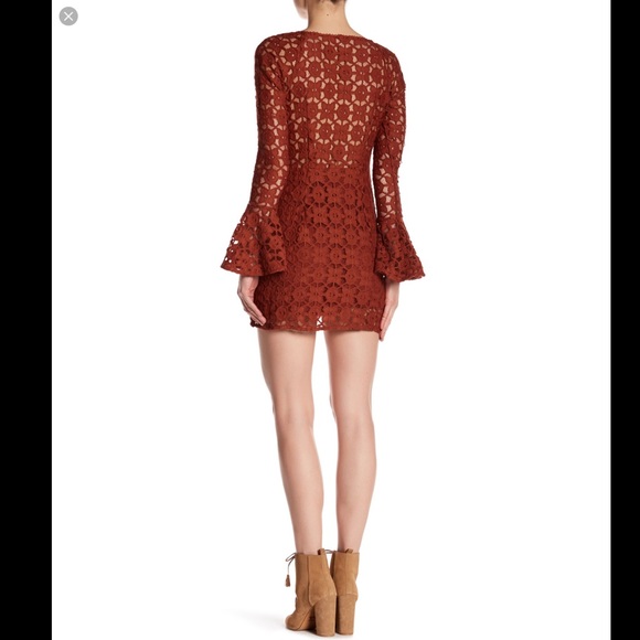 Free People NWT Back to Black Terracotta mini dres - Picture 3 of 8